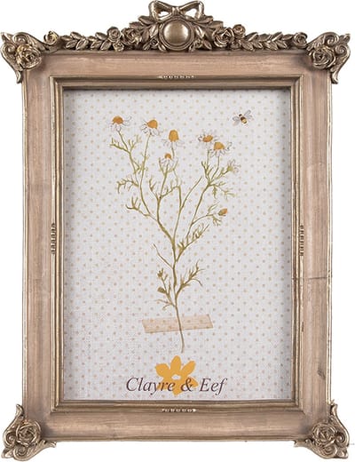 Clayre & Eef Fotolijst 13x18 cm Goudkleurig Polyresin