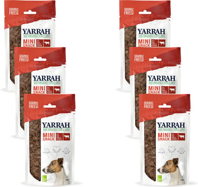 Yarrah Bio Mini Bites Snacks - Hondensnacks - 6 x NL-BIO-01