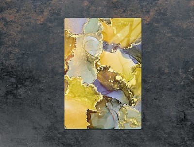 TMK ArtDeko - Snijplank Glas - Marmereffect - 35x52cm - Veelkleurig