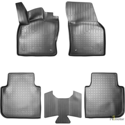 NORM Liners | Tapis De Sol En Caoutchouc TPE Toutes Saisones Pour Skoda Kodiaq depuis 2016 noir