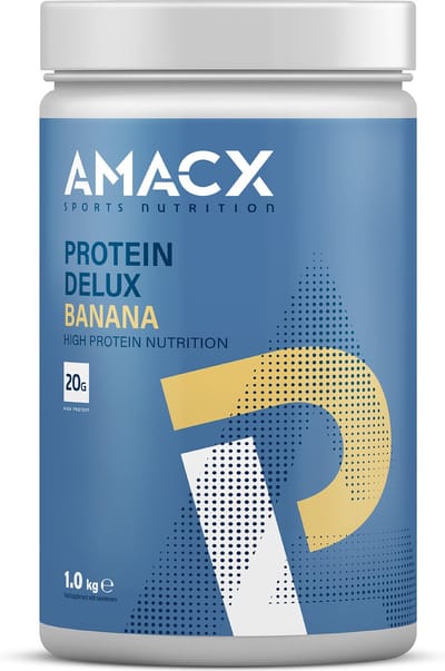 Amacx Protein Delux - Whey Protein - Proteine Poeder - Hersteldrank - Banana - 1000 gram