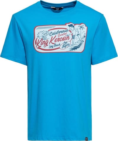 King Kerosin T-shirt met opdruk 'California Surfin'