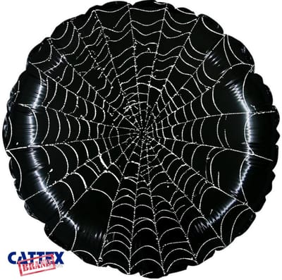 Spider web (Halloween) Folieballon, 45 cm