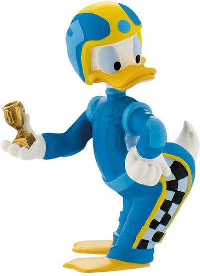 Disney Donald Duck Roadster Racers taart topper decoratie 6,5 cm.