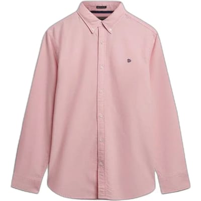Superdry - Klassiek Oxford Overhemd met Lange Mouwen - Heren - Lange mouwen shirts