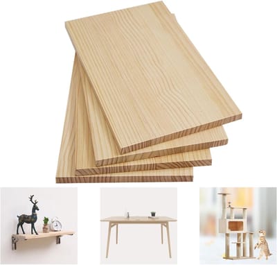 Houten Plank - Grenen Bord - Doe-het-zelf - Gecoat & Waterdicht - 60x20x2 cm - Natuurlijk Hout
