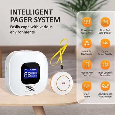Slimme Draadloze WiFi SOS-Pager voor Ouderen
