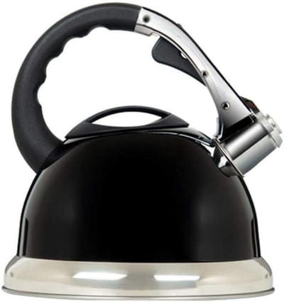 Waterkoker Roestvrij Staal - Grote Capaciteit - Koken en Theezetten - Fluitende Ketel - 35 Liter - Zwart
