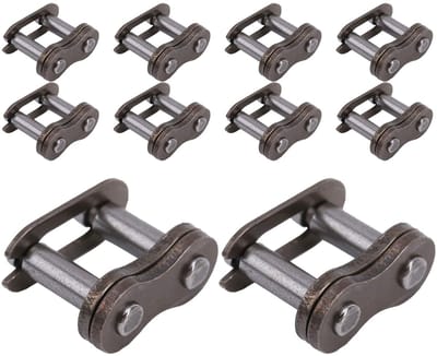 Allecto - 25H Chain Master Link - Stalen kettingschakels - Sterk en duurzaam - 10 stuks - Kettingverbindingsschakel - Reserveonderdelen voor motorf...