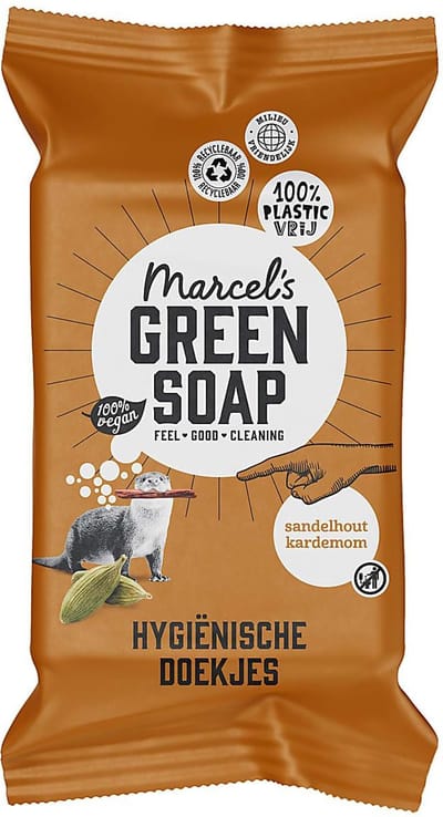 Hygienische schoonmaakdoekjes- Sandelhout & Kardemom