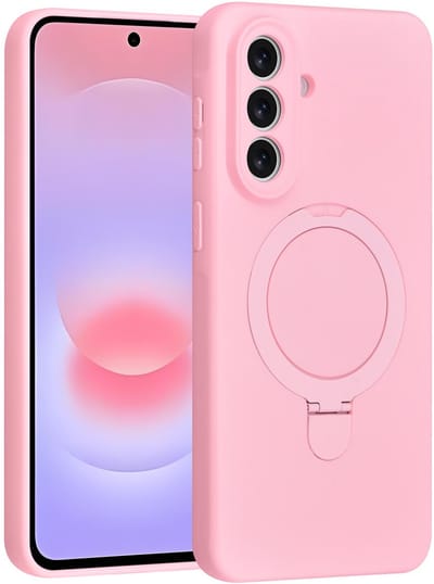 TUNIQ telefoonhoesje voor Samsung Galaxy A57 - MagSafe met ringhouder - Sakura Roze