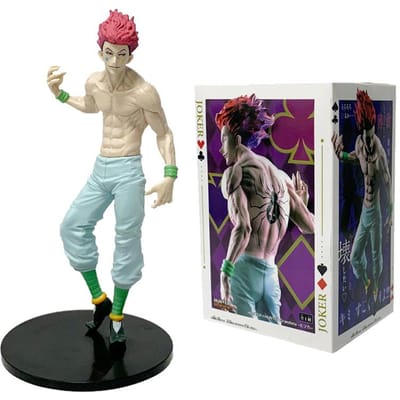 Direct leverbaar Nieuwe Hunter x Hunter Hisoka Figuur - 2 Stijlen Zittende Houding Verzamelaar Model, Anime Figuurtje Speelgoed Cadeau voor Jongens