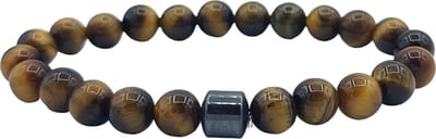 Rhylane - Kralenarmband - Tijgeroog natuursteen - 20 cm / 8 mm