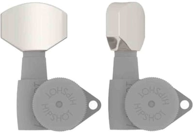 Hipshot HS6B1HEXN Hex Stemknop voor Gitaarmechaniek Nickel, per stuk