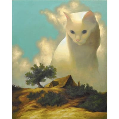 Volledige ronde DIY 5D Diamond Painting Cartoon dier kat kruissteek 20X30CM
