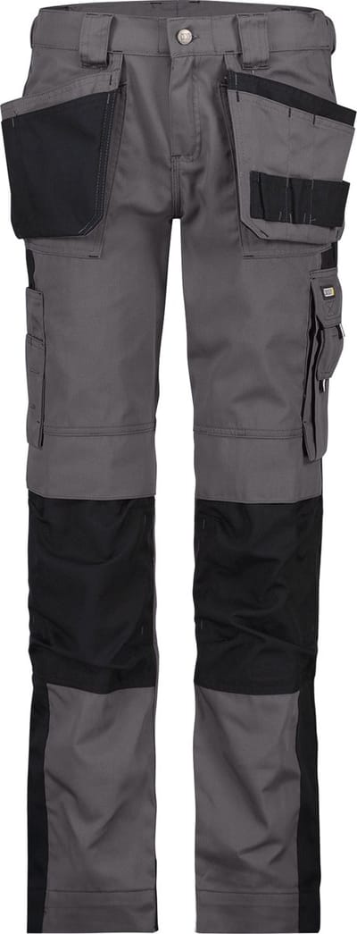 Tweekleurige holsterzakkenbroek met kniezakken voor dames