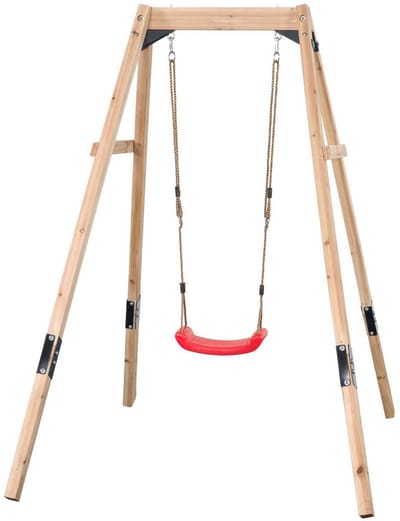 Swingking Schommel Ollie Hout Met Schommelzitje 128x205x203cm