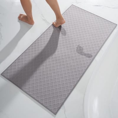 Ultradunne Antislip Badmat voor Badkamer - Absorberend en Wasbaar