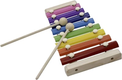 Xylofoon Instrument - Slagwerk Piano - Muziek Leren - 8-Tonig Gekleurd - 235 cm - Kleurrijk