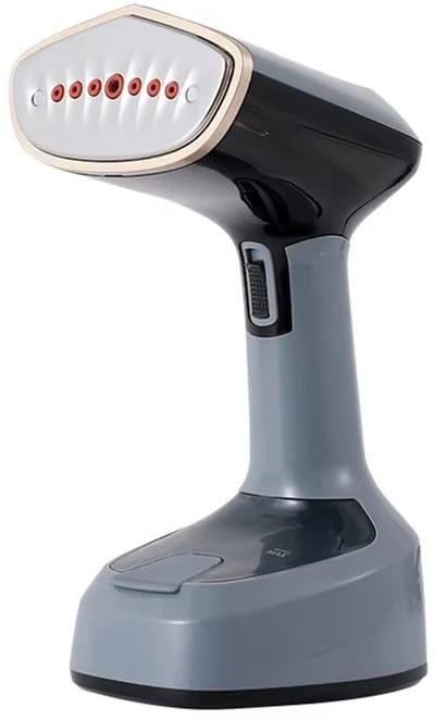 EAFC Kledingstomer Inklapbaar -1500W – Ontkreuker – Handstomer voor Kleding en Meubilair – Stoomapparaat – Incl. opzetborstels - Stoomreiniger - Grijs