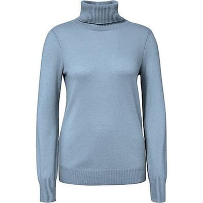 Coltrui 100% kasjmier lange mouwen Van Peter Hahn blauw