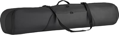 Snowboardtas, Geschikt voor Tot 165 cm, Gepolsterde Ski- en Snowboarddrager voor Reizen, Duurzame 600D Waterdichte Oxford Stof, Instelbare Binnenriemen, Geschikt voor Ski's, Stokken, Brillen, Handschoenen, Helm en Laarzen (Zwart)