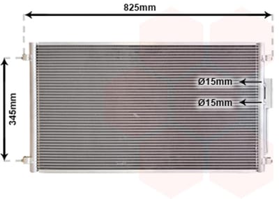Van Wezel - LUCHTCONDENSATOR VOOR CHRYSLER VOYAGER 2001-2008 4809227