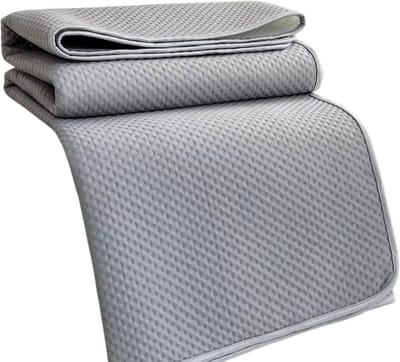 Ademende Koele Matras Topper – Zomer Slaapmat, Huidvriendelijke Wasbare Bed Mat, Koelmatras Matrasbeschermer - Grijs - Maat 150x200cm