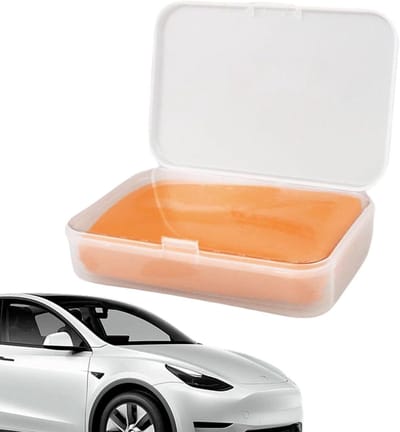Auto Klei - Lak Reiniger - Auto Polijsten - Veilig Materiaal - 10 x 7 x 3 cm - Oranje Paars