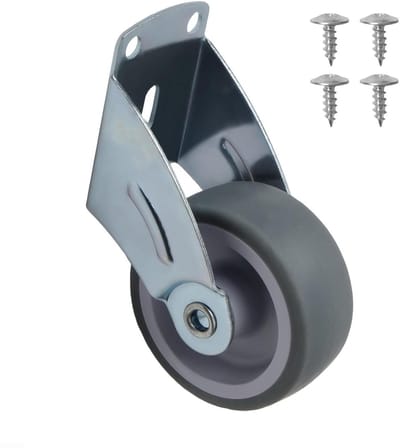 Steunwiel voor Poorten - Poortrol - Schuifdeuren Soepel - Traploos Verstelbaar - 60mm - Grijs