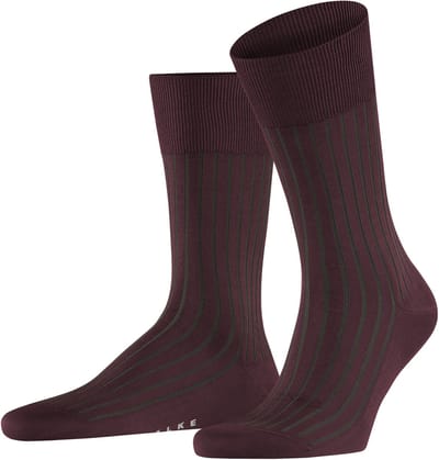 FALKE Shadow gedessineerd katoen sokken heren rood - maat 39-40
