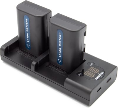 ChiliPower NP-FM50 Sony USB Duo Kit - Camera accu set