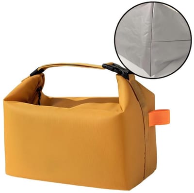 Lunchtas – 25 x 16 x 22 cm – Stijlvolle unisex lunchtas – Herbruikbaar, geïsoleerd en lekvrij – Minimalistische thermische lunchtas – Draagbare koeltas – Geschikt voor werk, school, picknicks of reizen