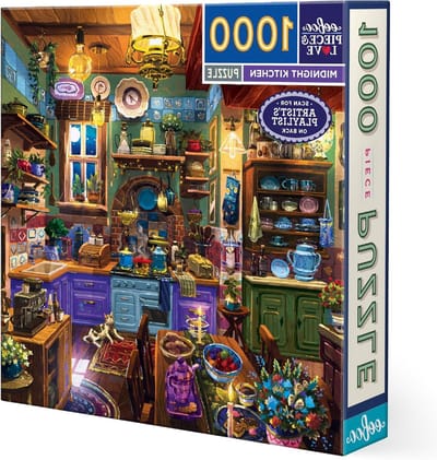 Legpuzzel 1000 stukjes - Volwassenen puzzel - Ontspanning thuis - Gedetailleerde illustratie - 585 cm vierkant - Donker