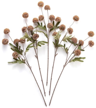 Dailygoods- Kunstmatige Bloem - 5 Stuks Nep Pompon - Herfst Bloem - Decoratie - Bruiloft Vuller - Doe-Het-Zelf Boeket - Kleine Chrysant