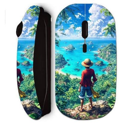Draadloze muis - Maniacase - One Piece Luffy - Zwart - WiFi-technologie - Draagbaar