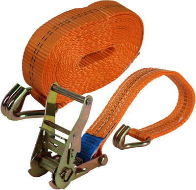 Professionele ratelspanband Spanband 2-delig 6m 2t 2tot 2000kg TÜV/GS ORANJE