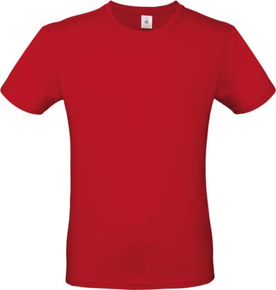 Classic E150 T-shirt B&C Collectie Deep Red Maat XS