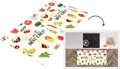 Keukenloper - Loper keuken - Tekst - You are the best chef - Koken - Eten - Kok - Keuken - Hobby - Spreuken - 120x60 cm - Keukenloper vinyl