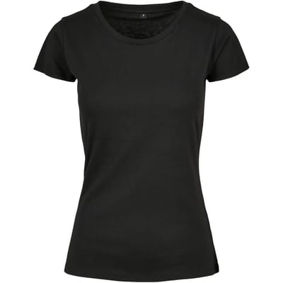 Build your Brand Ladies´ Basic Tee BYBB012 - Black - 3XL