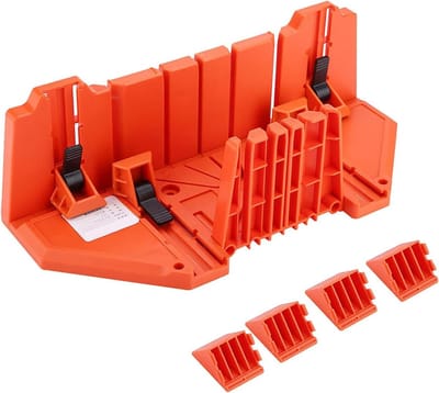 Mini verstekzaagbox met klem voor houtbewerking - Ideaal voor precisiewerk en handwerk met 3 hoeken