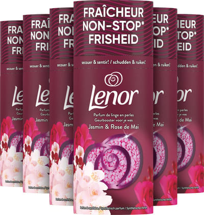 Lenor Geurbooster Jasmijn & Rose de Mai - 6 x 155 gram - Wasparfum