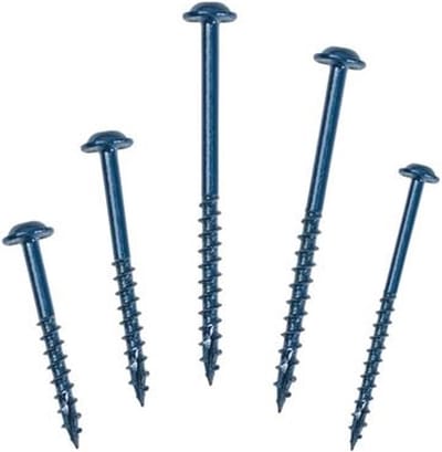 Kreg - Pocket Hole Schroeven (set van 50 stuks) - Vierkante Aansluiting - Zachthout - 3-dubbele coating - Voor Buiten - 64 mm