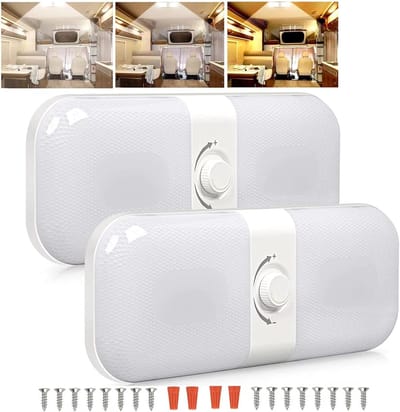 Thijox - Led-binnenverlichting 12V Dimbaar met 120 LED-lampen voor Campers, Caravan, Auto, Camping - Warm Wit en Geel Licht met Multifunctionele Schak
