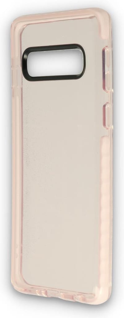 HB Hoesje Geschikt voor Samsung Galaxy S10 - Roze - Anti Shock Gel Armor Back Cover Case
