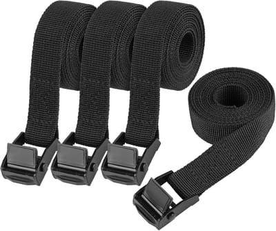 Vastbindende Riemen - Spanbanden Gespen - Vracht Zekeren - Verstelbare Nokgesp - 2 cm x 150 cm - Zwart
