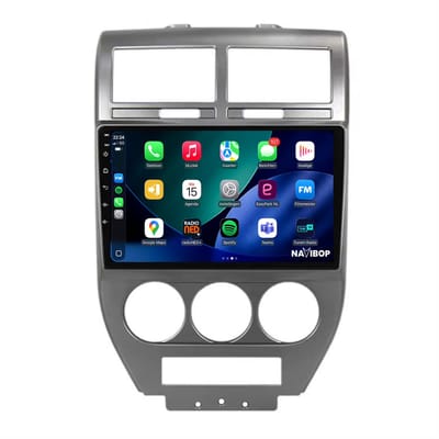 Geschikt voor Jeep Compass (2006 t/m 2010) | 4+64GB 8-CORE | 9 inch Android 15.0 CarPlay autoradio | Draadloos CarPlay & Android Auto | Externe microfoon | Bluetooth & WiFi | NAVIBOP NB-5116 | Bouwjaar 2006 t/m 2010