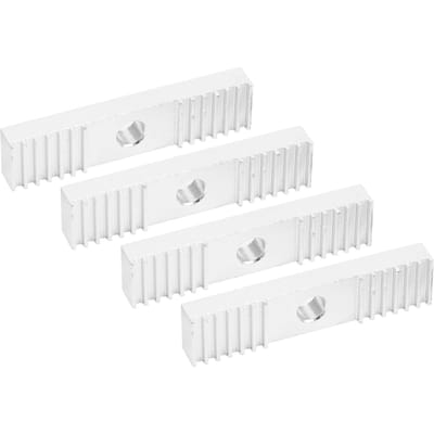 16 stuks Timing Riem Fixeertand Aluminiumlegering Oxidatiebehandeling 3D Printer Onderdeel 9 x 40 mm white