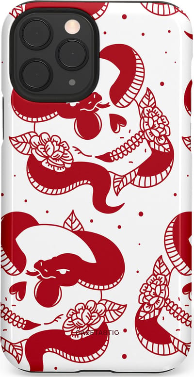 Casetastic Hoesje Geschikt voor Apple iPhone 11 Pro - Stijlvolle Beschermende Duo-layer Case - Beet van de nacht