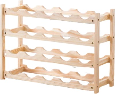 Nivard Wijnrek Muur - Hangend - Wand - Wandmontage - Metaal - Flessenhouder - 20 Flessen - Wijnglazenhouder - Wijnglazenrek